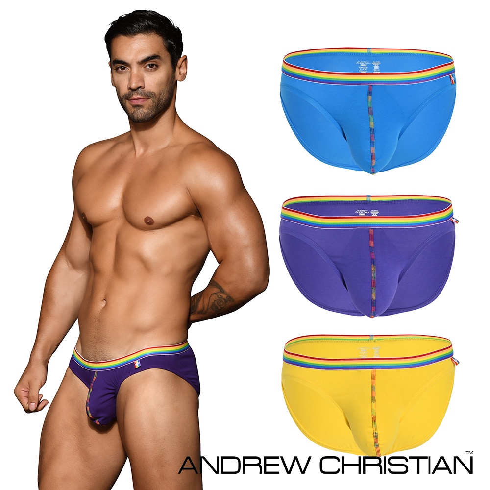 ANDREW CHRISTIAN-Boy Brief Pride 3-Pack 男三角內褲3入超值裝 [酷男衣工廠]