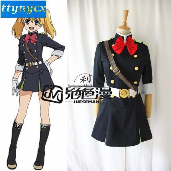 絕色漫 終結的熾天使cos三宮三葉cos軍裝制服cosplay服裝 蝦皮購物