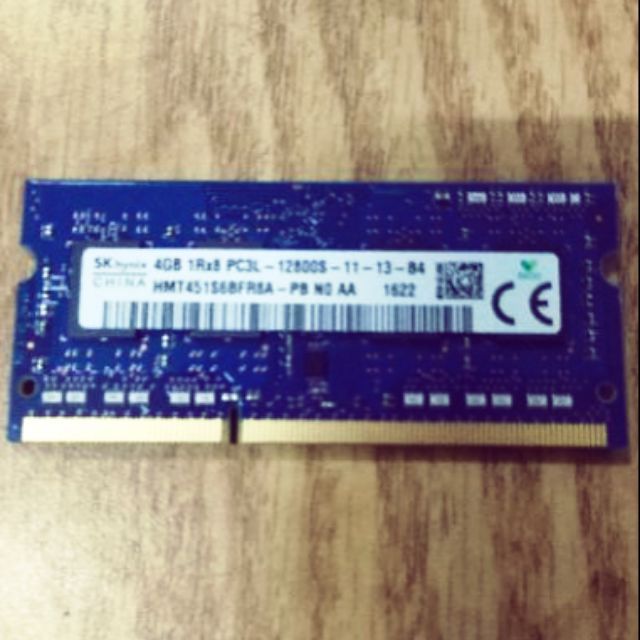 DDR3 1600 4GB 筆電記憶體