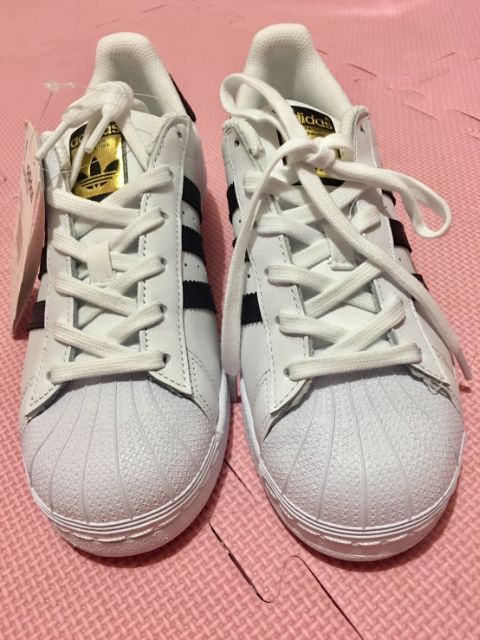 愛迪達 Adidas Originals Superstar C77124 黑白金標 貝殼鞋