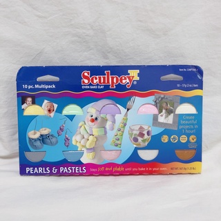 『牧莎記事』Sculpey III 兒童軟陶材料組 10入組 烤箱 黏土 陶土-美國進口-PLM-S3MP1000-1