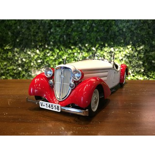 1/18 CMC Audi 225 Front Roadster, 1935 Red/White M075C【MGM】