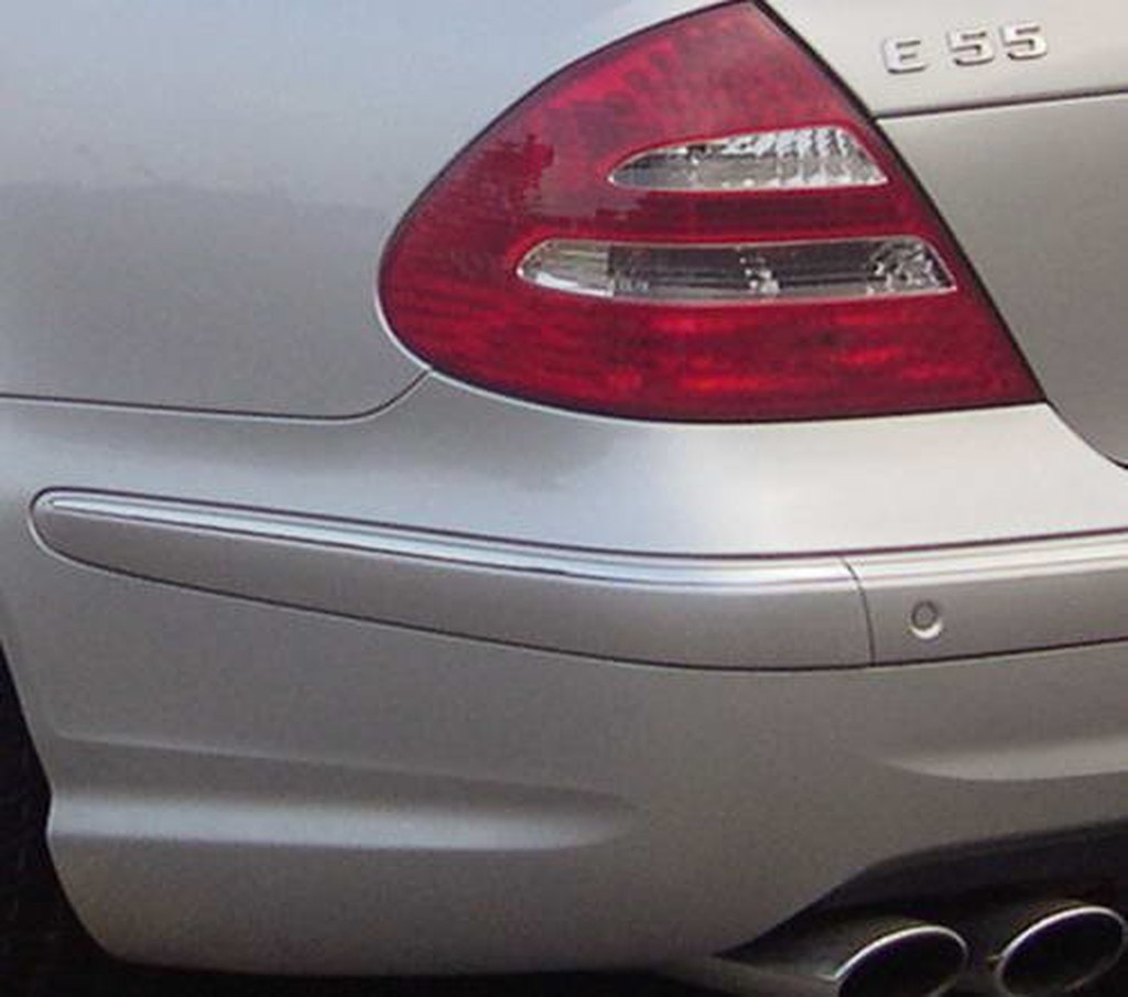 《※金螃蟹※》賓士 BENZ E - W211 2002~2009年 系列 鍍鉻 左後 保險桿 裝飾條 ( 更換用 )