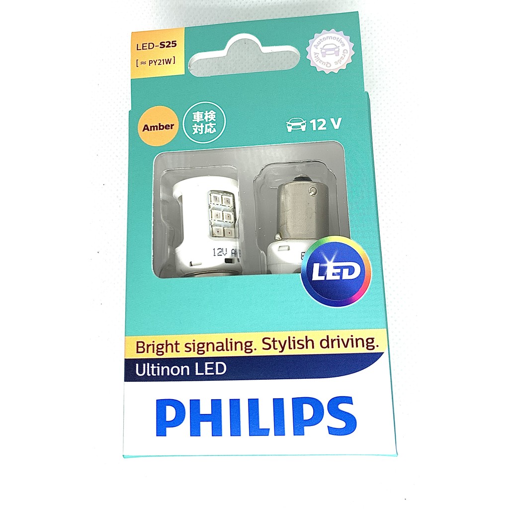 PHILIPS 飛利浦 11498 LED 12V PY21/5W 琥珀色 汽車燈泡 車燈 煞車燈 尾燈 指示燈