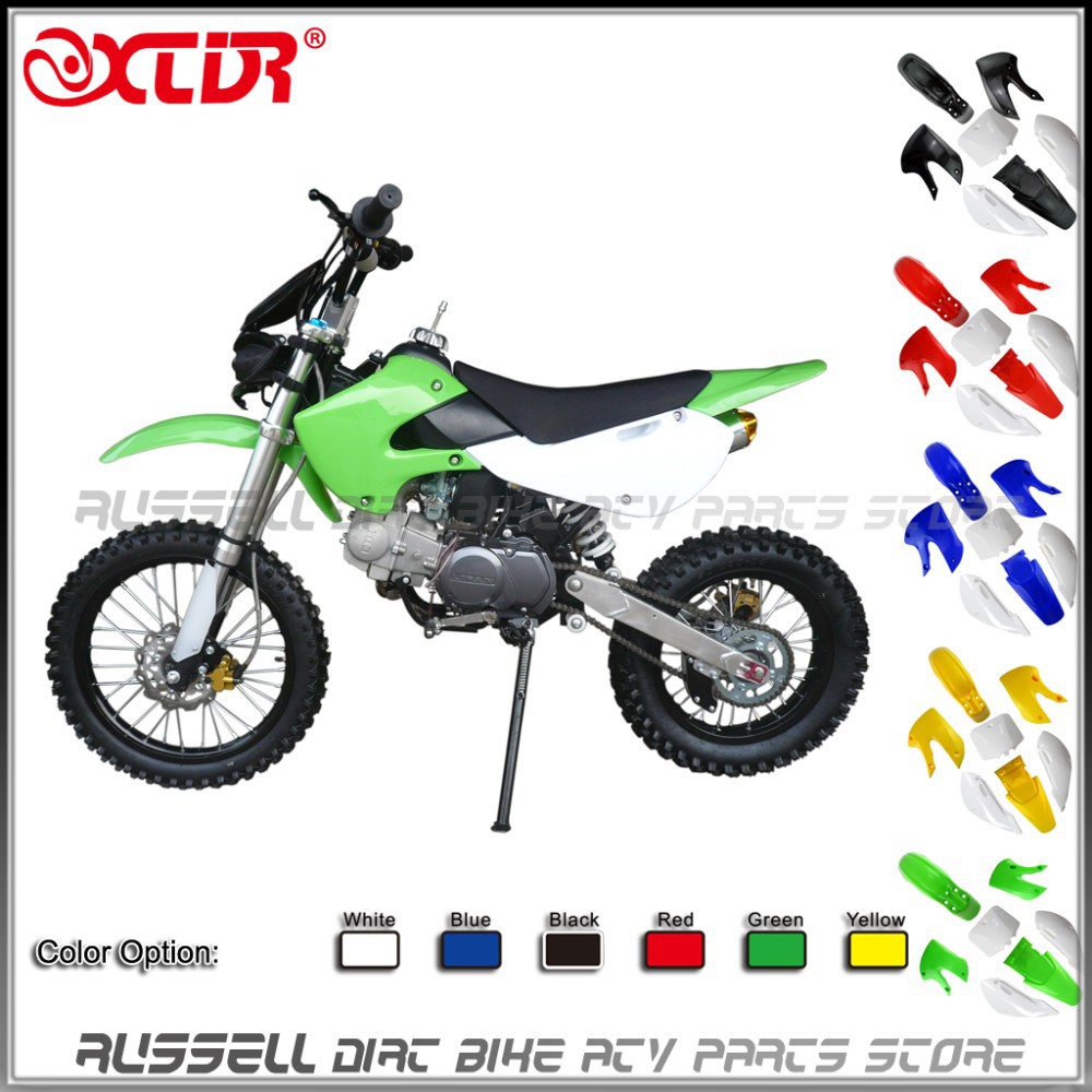 KAWASAKI Klx10 越野車塑料擋泥板擋泥板套件 Mugard 和塑料罩適用於川崎摩托車越野車零件 KX65 K