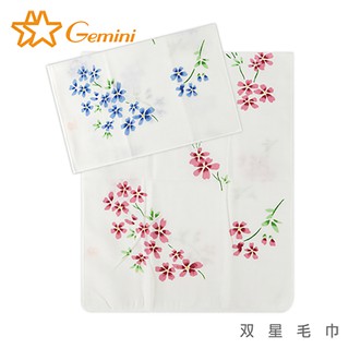 【雙星毛巾Gemini】櫻花飛舞/二重雛菊雙層紗布-長巾(運動巾)｜紗布毛巾推薦｜吸水快乾｜柔軟親膚｜登山瑜珈路跑毛巾