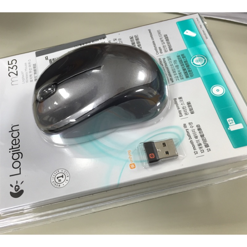 羅技 M235 無線滑鼠 鐵灰色 Logitech