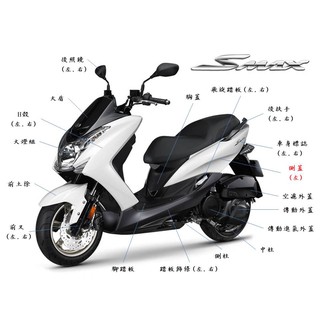 SMAX原廠側蓋(左)