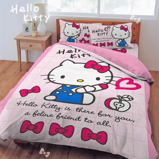 Hello Kitty【小時光】 床包枕套組 床包被套組 台灣製 正版授權