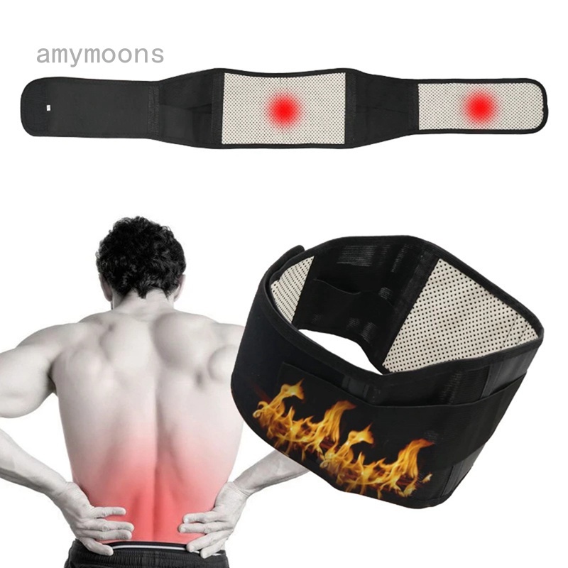 Amymoons 自發熱護腰帶 托瑪琳護腰腰帶保護腰 磁療護腰帶運動護具