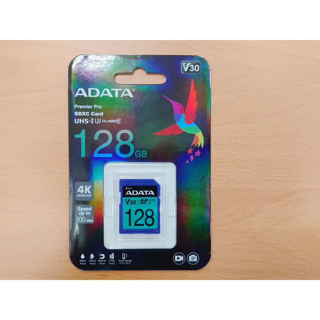 威剛 ADATA Premier Pro SDXC U3 V30 128GB 記憶卡 大卡 非microSD  全新未拆