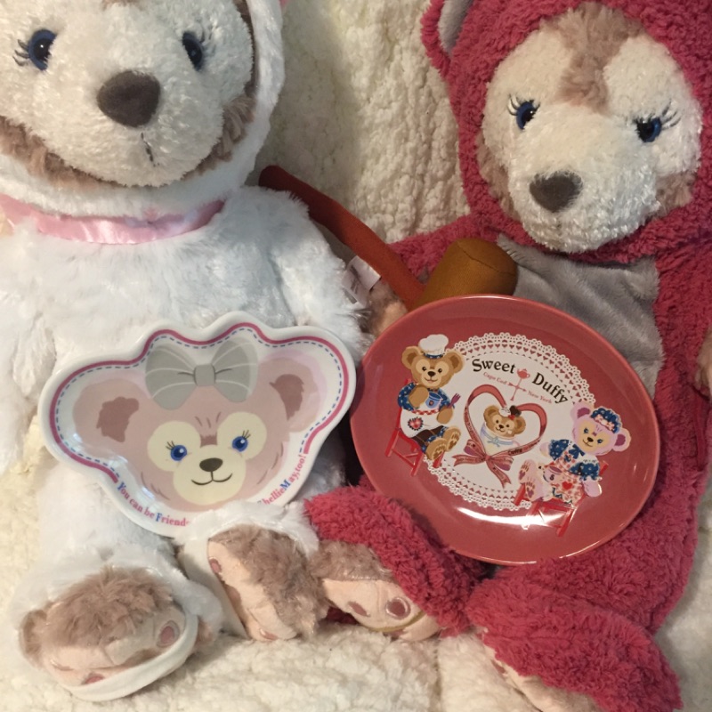 東京海洋迪士尼 ShellieMay&amp;Duffy 雪莉達菲 點心盤 小碟子 小號兒童餐盤 蛋糕盤 粉紅夢幻