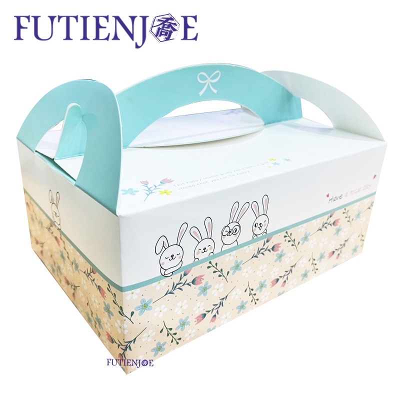兔兔家族藍 5K大理石紋野餐盒 / 20.5*14.5*9cm / 野餐盒 (１個)