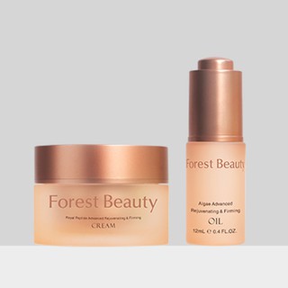 氧顏森活 Forest Beauty 微金超導賦活組 (蜂王乳胜肽青春霜30mL+黃金藻精粹12mL)