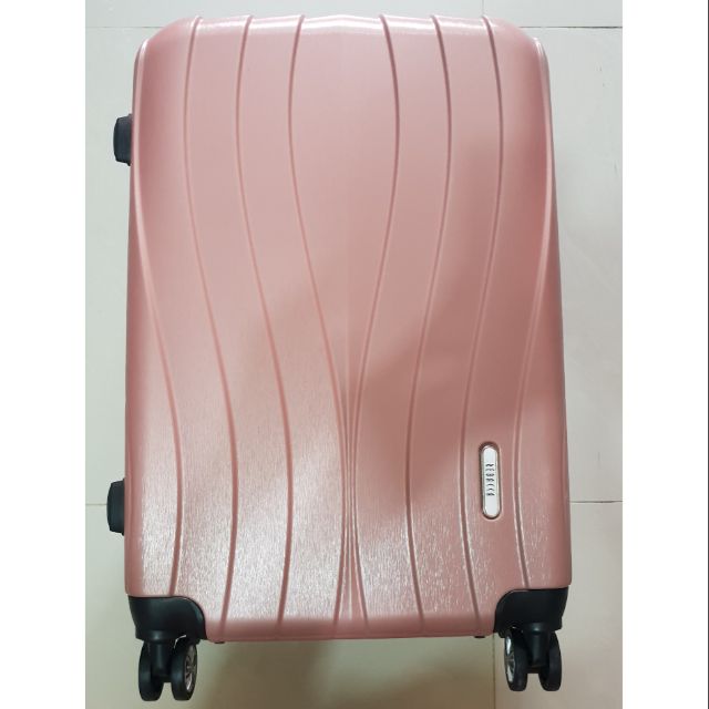 Rebacca  24吋行李箱 粉紅 玫瑰金 髮絲紋 行李箱