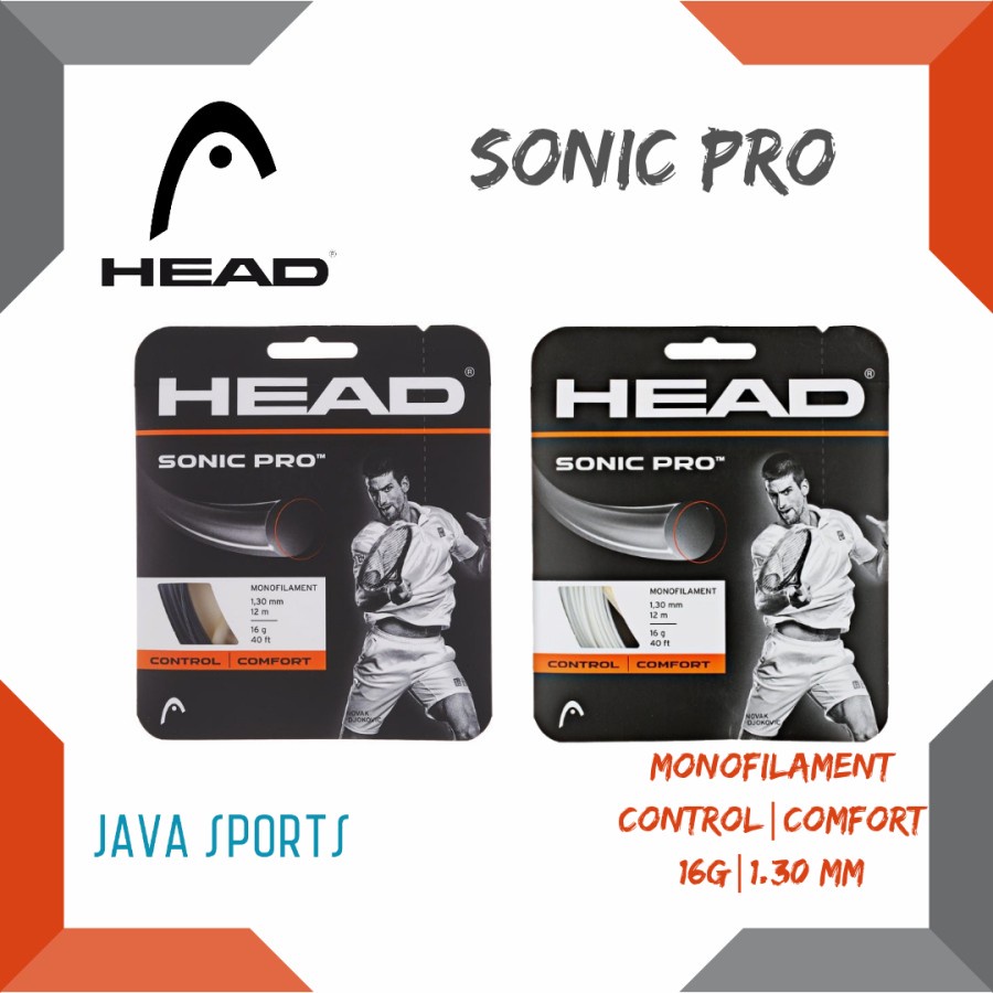 網球線頭 Sonic Pro 16 單絲控制舒適 16g 1.30mm