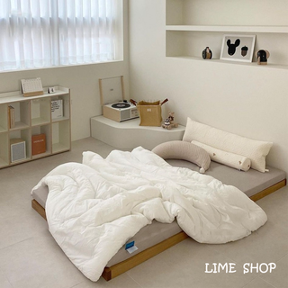 『LIME』韓國ins風全實木床架 地鋪木板床 單人床 雙人床 榻榻米床 實木床 簡易床架 兒童落地床 矮床 民宿床