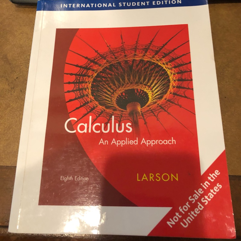 微積分 Calculus Applied Approach LARSON Eighth Edition 8E