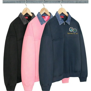 【紐約范特西】預購 SUPREME SS23 DENIM COLLAR HALF ZIP SWEATSHIRT 棉T