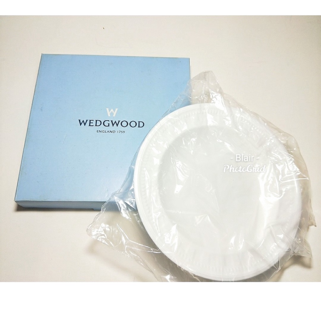 💛免運👑 WEDGWOOD 英國古典純白 陶瓷盤 23cm 收藏品 純白盤 盤子 英國 英國WEDGWOOD