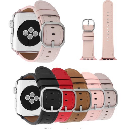 蘋果手錶牛油皮錶帶 Apple Watch5 4 3真皮軟皮錶帶 iWatch5 38mm/42mm/40mm/44mm