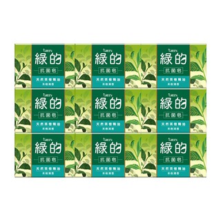 綠的GREEN 抗菌皂-茶樹清香100g*9入組