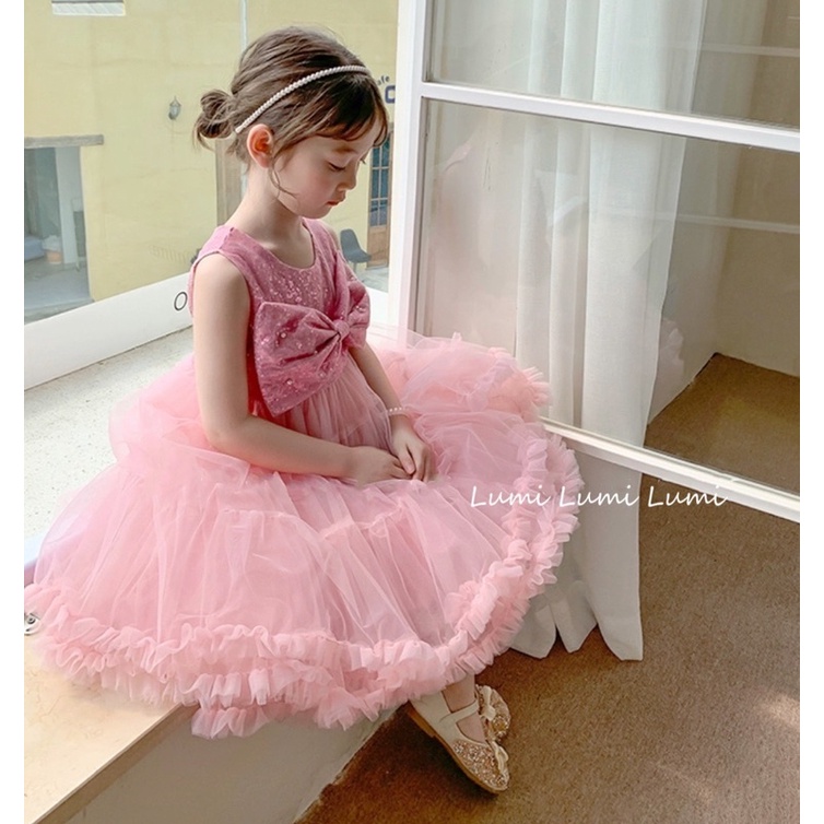 尺寸100 現貨 Lumi小鹿米 🍄🍄 柔美氣質紗裙小洋裝 夏 女童紗裙 女童洋裝 女童小洋裝 女童紗裙洋裝 A3