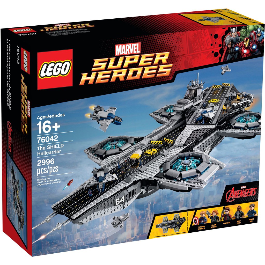 正版 樂高 LEGO 76042 神盾局 航空母艦 (全新品) 復仇者聯盟 The SHIELD Helicarrier