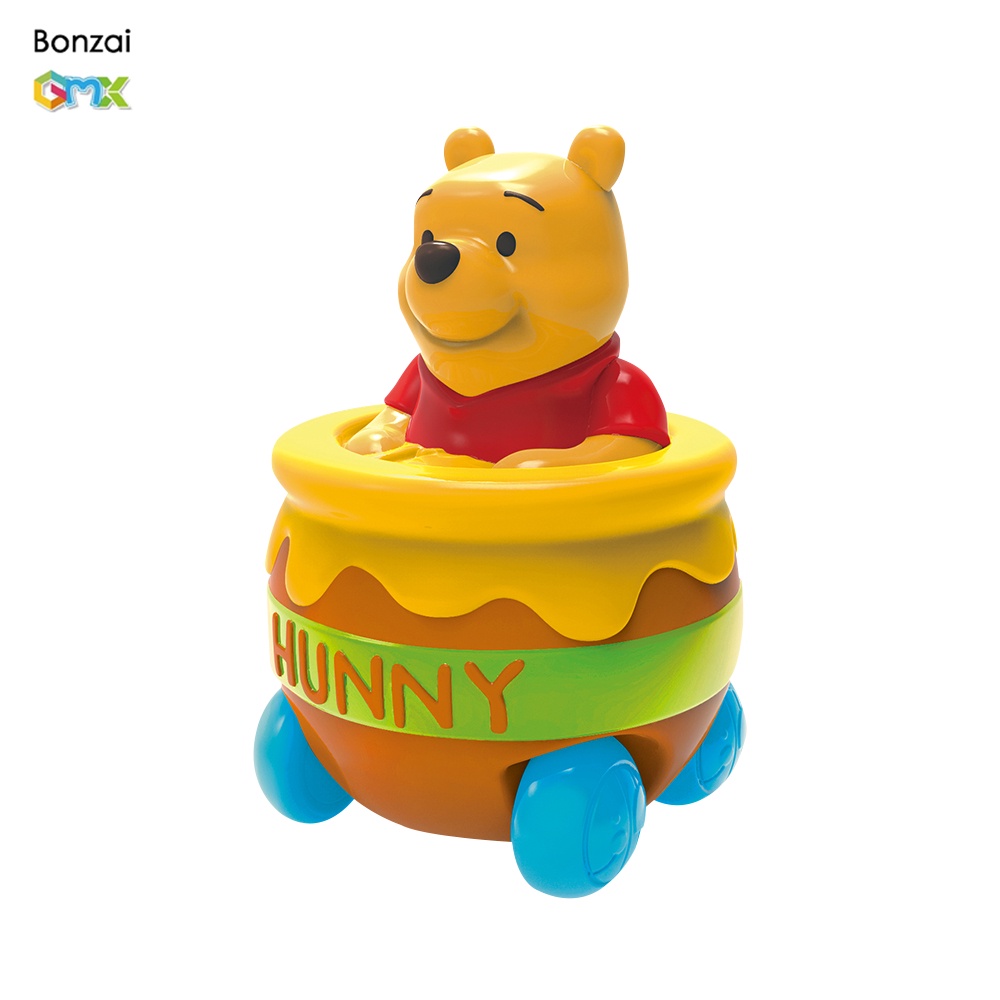 Disney 迪士尼小熊維尼軟膠玩具車 滑行車 耐摔 慣性 屹耳 Winnie｜現貨｜GMX