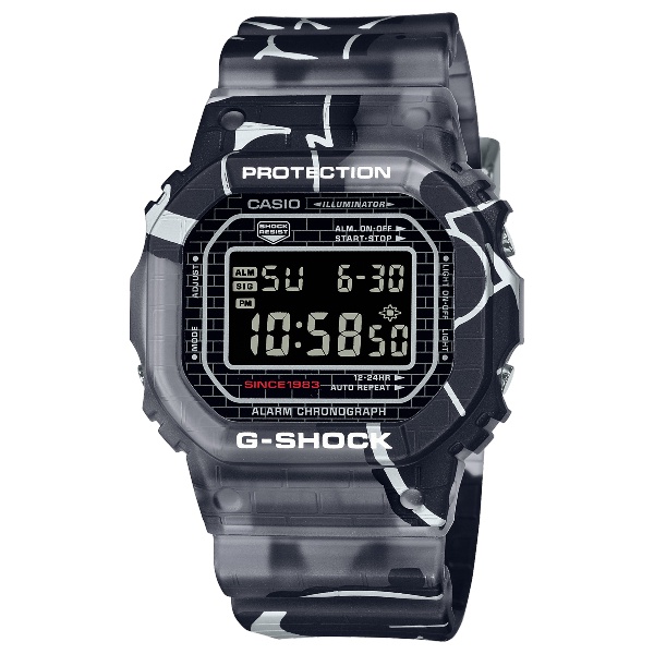 CASIO卡西歐G-SHOCK DW-5000SS-1 塗鴉藝術感婉表42.8mm