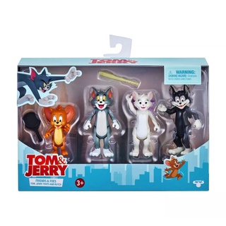 不挑盒況 代理版 Tom & Jerry 湯姆貓與傑利鼠 3吋 可動 四入組 四人包 湯姆貓 傑利鼠