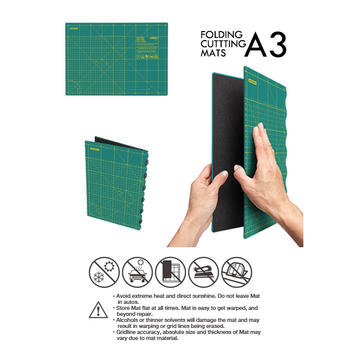 【文具通】OLFA 日本製 摺疊式 切割墊 切割板 A2 A3 B4010693