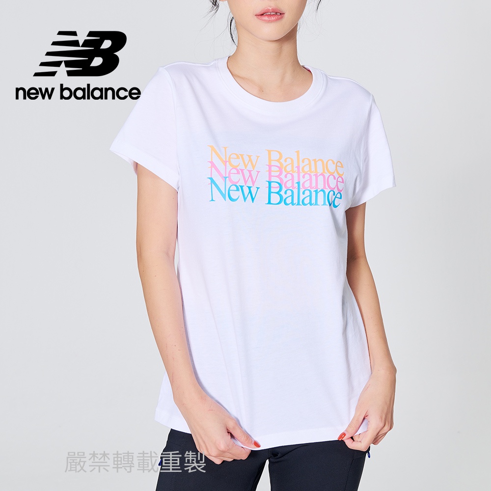 【New Balance】NB短袖上衣_女性_白色_AWT21507WT