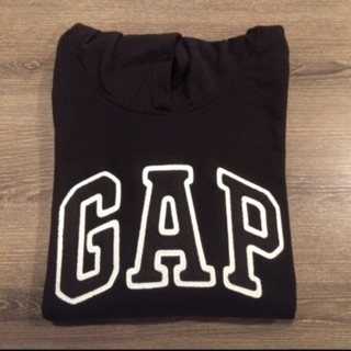 現貨 美國帶回 Gap 女款 連帽上衣 長袖上衣 帽t 基本款黑色 M號 內刷毛