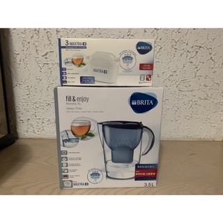 (全新未拆封)《BRITA》Marella馬利拉3.5L記憶型水壺，外加MAXTRA+濾芯×4