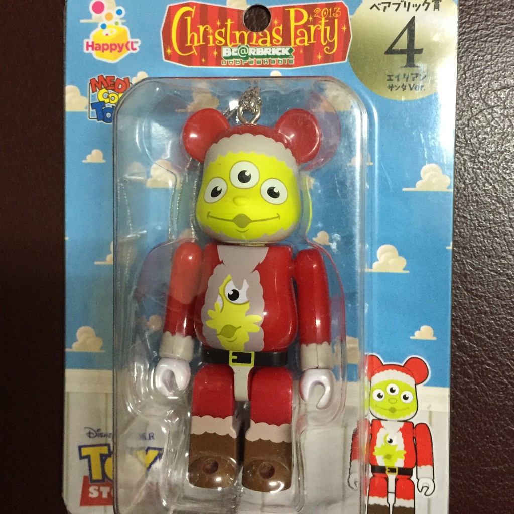 日本帶回-玩具總動員 三眼怪 三眼仔  聖誕裝 be@rbrick christmas party 2013系列 4號