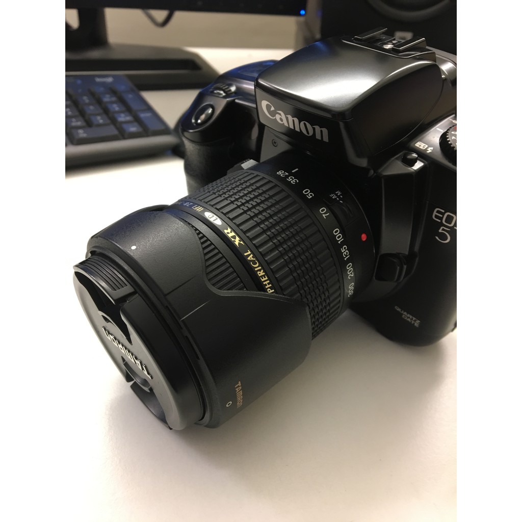 底片canon eos 5單眼相機 + TAMRON 28-300變焦鏡 F3.5-6.3 CANON用送相機包