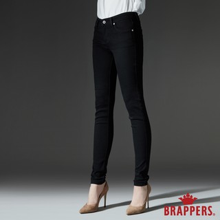 BRAPPERS 女款 LC-Cargo系列-中低腰素面彈性窄管褲-黑