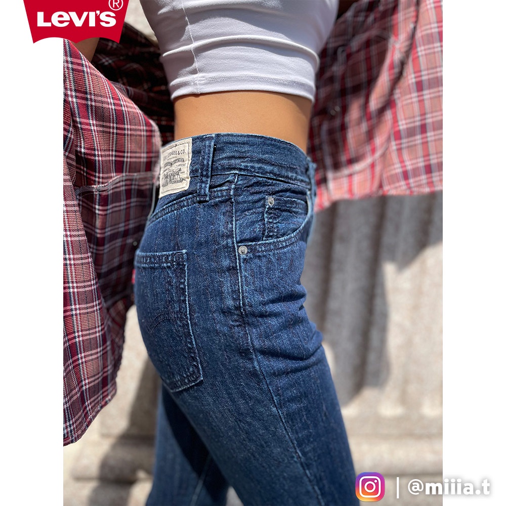 Levis Wellthread環境友善系列 70年復古超高腰合身直筒牛仔褲 有機面料 女A1124-0000 熱賣單品