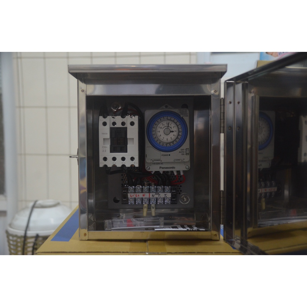 [捷順機電] 電熱水器 / 店面招牌 / 抽水馬達 控制定時器 定時器組 機電控制盒 自組110V、220V