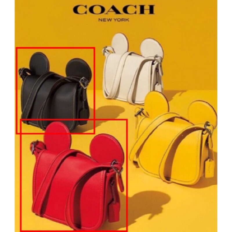 Disney X Coach Micky 米奇耳朵 側背包 斜背包🌟迪士尼聯名款🌟全新現貨