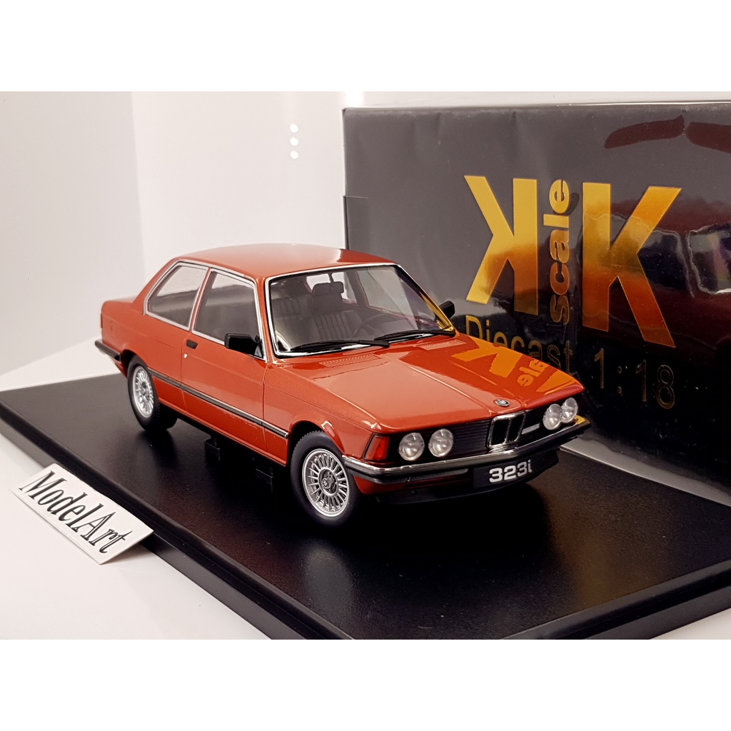 【模型車藝】1/18 KK-Scale BMW 3 Series 323i(E21)1975 金屬橘紅 限量