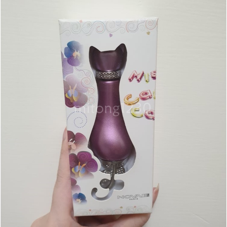Novae Plus 紫貓物語 蝶戀紫香水 女性淡香精 12ml 法國製造 夏利夫 貓咪造型 沾式 小香盒裝