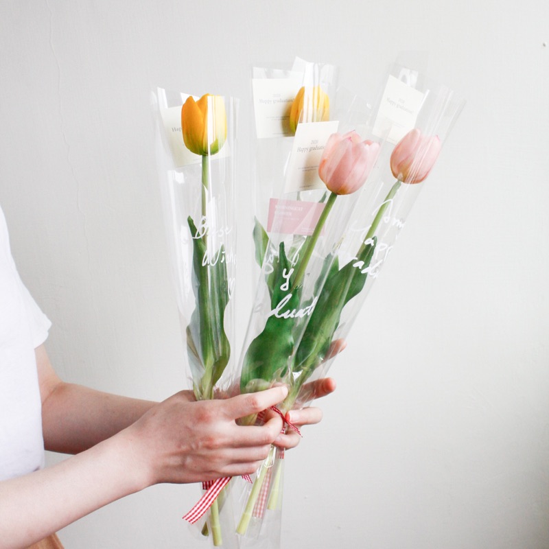 單朵不凋謝鬱金香花束 仿真花 畢業花束 蝦皮購物