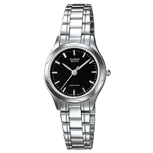 【CASIO】素雅大方指針設計腕錶-羅馬黑面(LTP-1275D-1A)正版宏崑公司貨