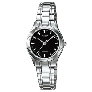 【CASIO】素雅大方指針設計腕錶-羅馬黑麵(LTP-1275D-1A)正版宏崑公司貨