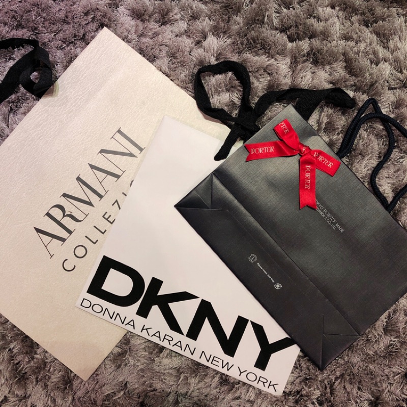 （現貨專櫃紙袋）DKNY中款 Poter-Japan ARMANI 紙袋