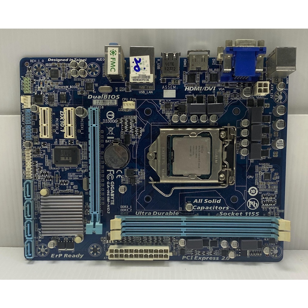 立騰科技電腦~ GIGABYTE GA-H61M-HD2 - 1155主機板