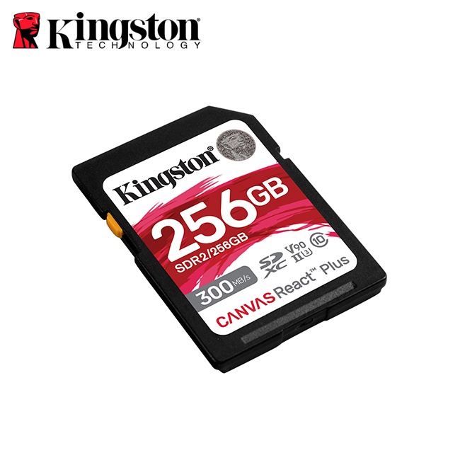 金士頓 256GB Kingston Canvas React Plus SDHC UHS-II V90 U3 記憶卡