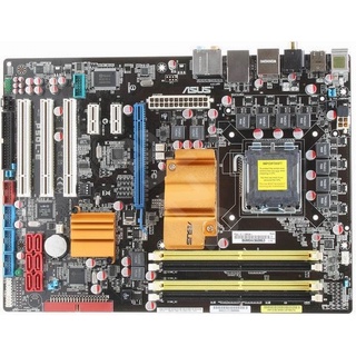 華碩 P5QL-E 775腳位全固態電容主機板、PCI-E插槽、DDR2(8G)、Intel P43晶片組、良品附檔板